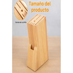 Soporte De Madera Para Cuchillos Organiuzador De Cubiertos Madera