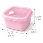 Set 3 Contenedores Hermeticos Taper Tupper Plastico 700ml Lila