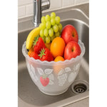 X2 Bowl Ensaladera De Plastico Recipiente Multiuso De 6litro Transparente