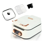 Parrilla De Olla Caliente 3 En 1 Pot Grill Raf R-5409 Blanco