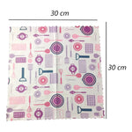 Set De 5 Paños De Microfibra 30x30 Seca Vajillas Limpieza Varios Lisa