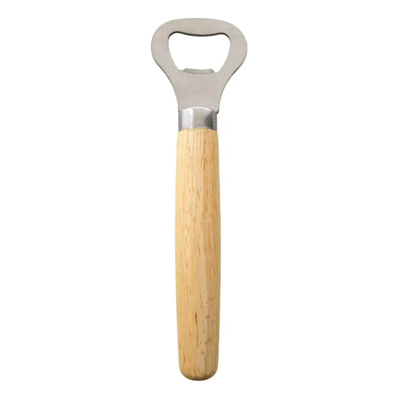 Destapador De Botellas Cerveza Y Bebidas Abridor D Madera