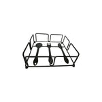 Servilletero Interponte Metálico Cuadrado Negro 18 Cm Negro