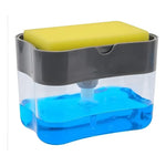 Dispensador Manual De Jabón Líquido Detergente Soap 350 Ml Plástico Gris