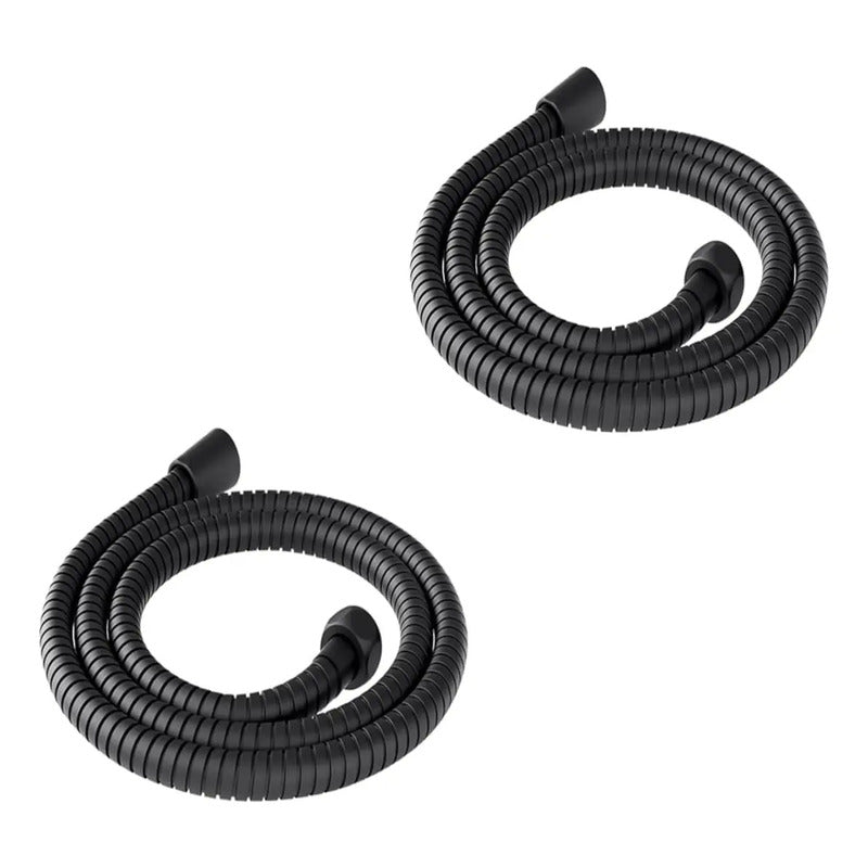 X2 Manguera Flexible Negro Mate Repuesto Ducha Extensible Negro Mate