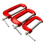 Prensas Sargento Tipo C 3 4 5  Set 3pcs Carpintería Acero