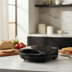 Sandwichera Electrica Tostadora Electrica Tostador Pan Grill Negro