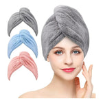 Toalla Para Pelo Turbante Microfibra Secar Cabello Color X3