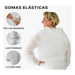 Traje Mono De Trabajo Hombre Y Mujer Desechable Anti Manchas Blanco Unica