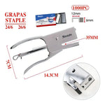 Grapadora Alicates Marso Stelam Metal Gran Capacidad 24/6
