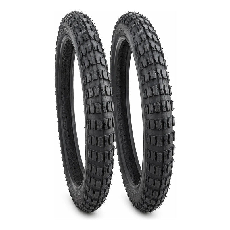 X2 Neumático Bicicleta Aro 20 X 2.125 Mtb Mixto Resistente Negro