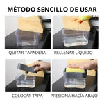 Caja Dispensadora De Jabón Líquido + Esponja Cocina Lavaloza
