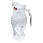 Jarra De Vidrio Con Tapa Y Asa Para Agua Jugo Frio Caliente