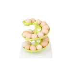 Dispensador De Huevos Espiral Cocina Soporte Plástico Verde