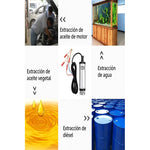 Bomba Extractora De Agua Y Aceite Eléctrica Portátil De 12 V