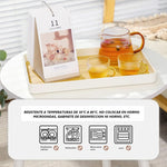 Bandeja De Servir Melamina Grano Madera 35x23 Cm X10
