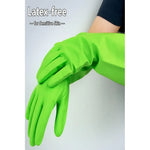 Guantes De Cocina Limpieza Impermeable Largos Multiuso Verde