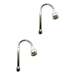 Llave Lavaplatos Monomando Cuello Flexible Cocina X2