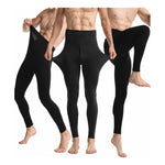 Calza Invierno Hombre Primera Capa Térmico Polar Chiporro   Negro/azul/gris Lisa Unica