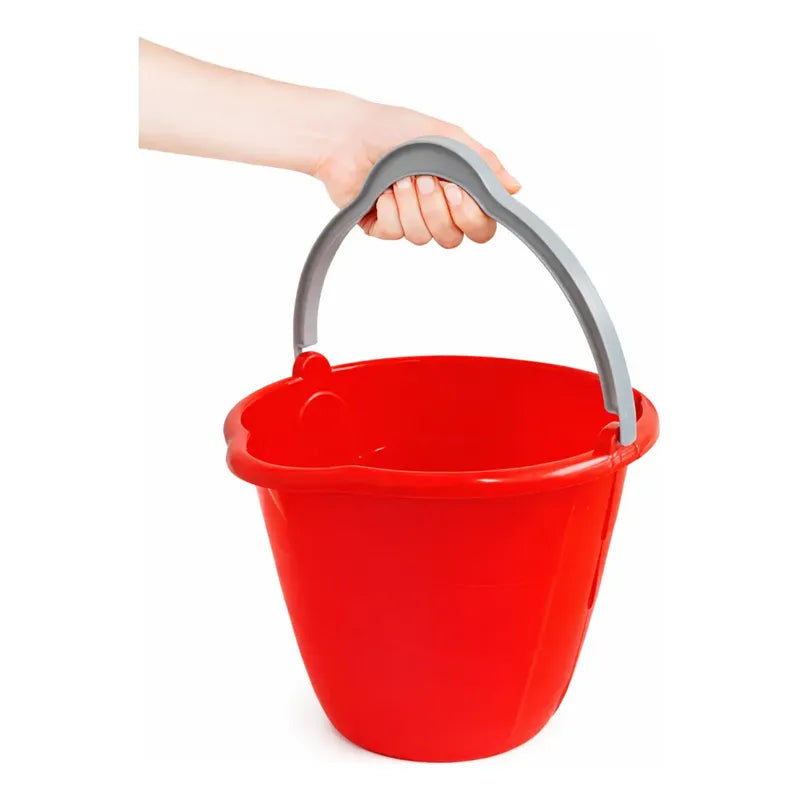Balde Plastico Con Manilla Resistente Y Practico 10 Litros Rojo