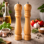 Pack 2 Salero De Madera Pimentero Molinillo De Sal Especias
