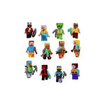 Set De 12 Figuras Minecraft Accesorios  De Bloques Infantil
