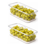 Organizador Para Refrigerador De Cocina Contenedor Con Tapa Transparente