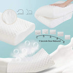 X12 Almohada Ortopédica  Cervical Terapéutica Memoria Cuello Blanco