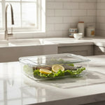 Bandeja Organizadora Multiuso Con Tapa De Cocina Refrigerar Transparente