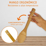 Juego De Utensilios Cocina Madera 4 Piezas Kit Cuatro