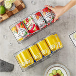 Pack X2 Organizador De Bebidas Lata Para Refrigerador Bebida Transparente