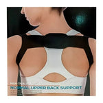 Corrector De Postura Soporte Espalda Ajustable  Unisex  Negro Única Ajustable