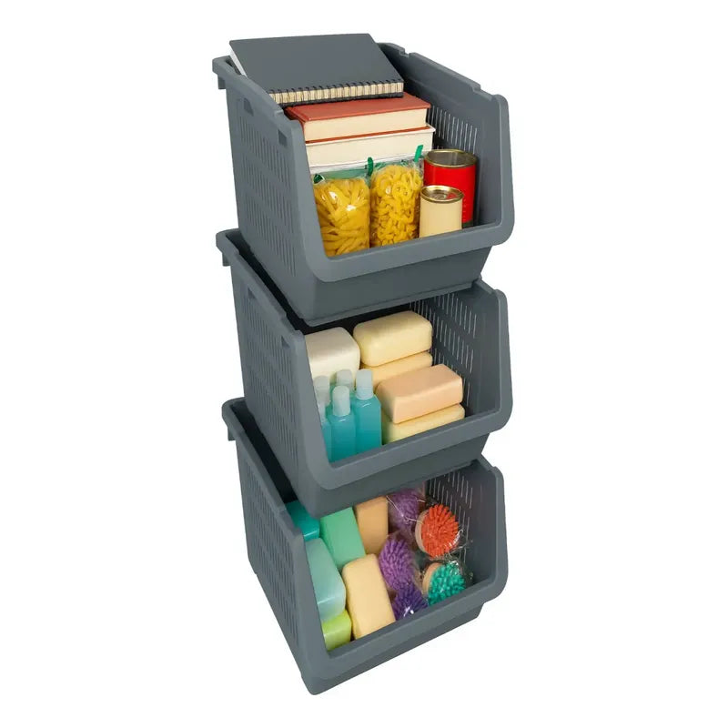 X3 Organizador Gaveta Multiuso Apilable Ventilado Kendy
