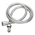 Manguera Ducha Flexible Extensible Cromada Acero Inoxidable Plateado Cromado