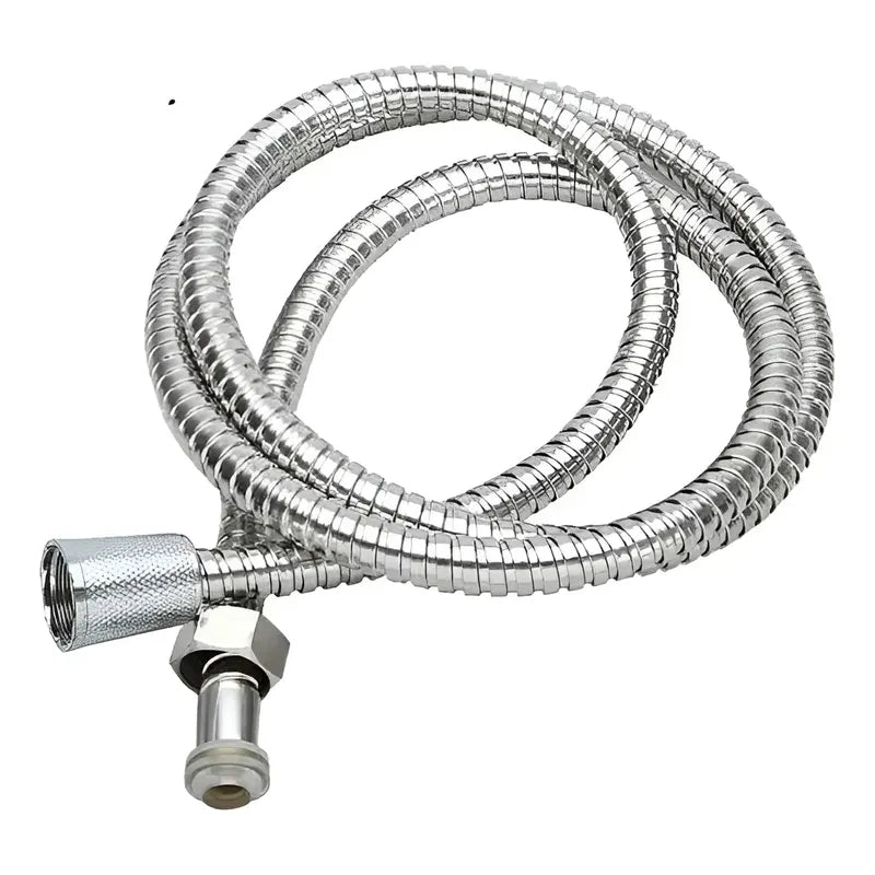 Manguera Ducha Flexible Extensible Cromada Acero Inoxidable Plateado Cromado