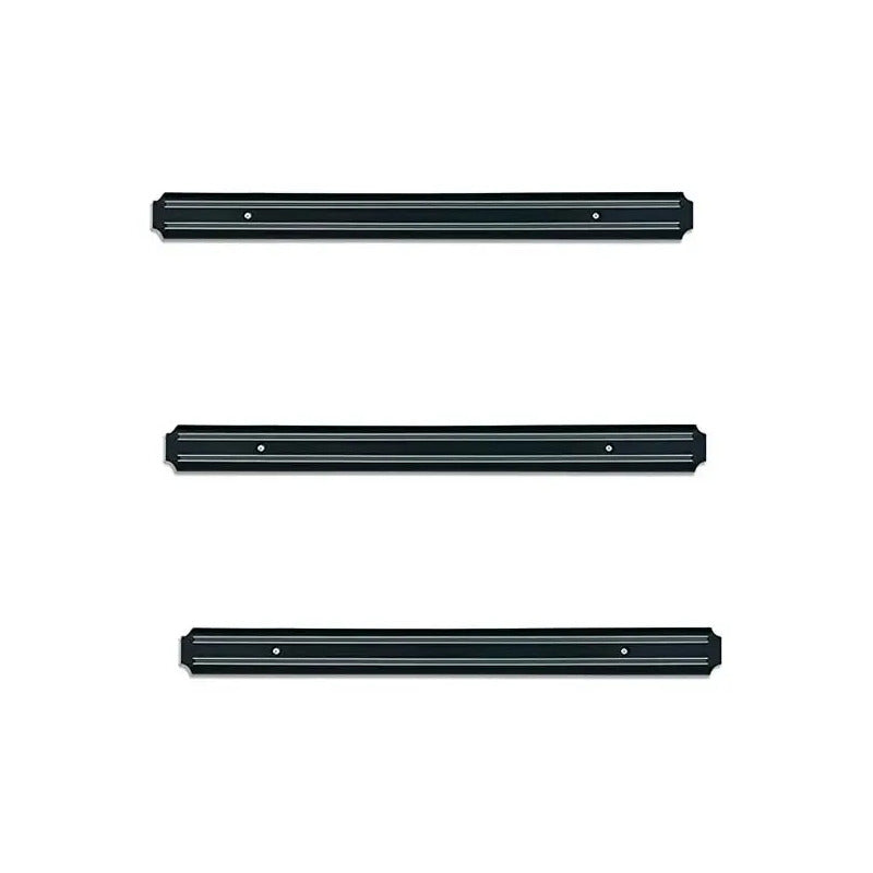 Pack X3 Soporte Magnético Para Cuchillos Con Doble Imán 38cm Negro