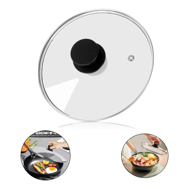 Tapa De Vidrio Para Olla Sarten 18 Cm Utensilio Cocina
