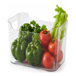 Set 6 Organizador Refrigerador Sin Tapa Contenedor Acrílico Transparente