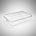 Bandeja Acrilico Con Tapa Para Refrigerado Almacenamiento Transparente