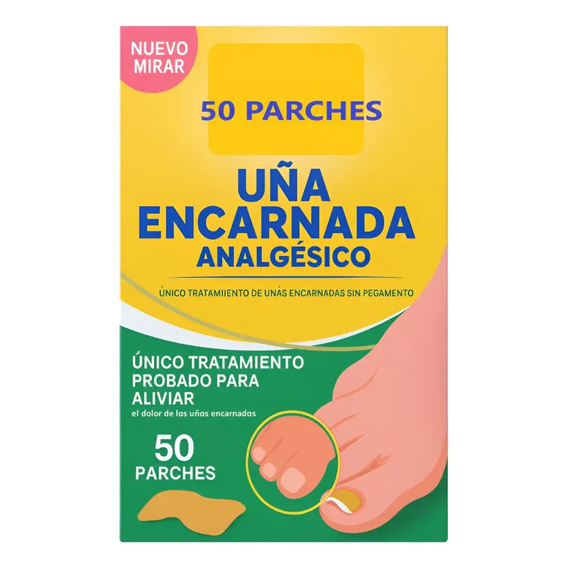 Pack 50 Parches Correctores Reparador De Uñas Encarnadas