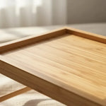 Bandeja Desayuno Con Patas Plegable Para Cama Sofa De Bambu Madera