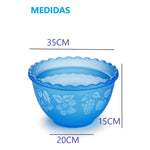 X1 Bowl Ensaladera De Plastico Recipiente Multiuso De 9lits