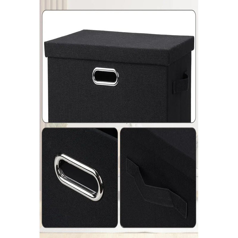 X2 Caja Organizadora Con Tapa De Tela Plegable Mediana