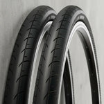 Pack 2 Neumaticos Bicicleta Aro 700 X 23c Ruta Fixie Urbano Negro