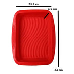 Molde  Tortera  Alta De  Silicona Apta Horno  24cm  Cuadrada
