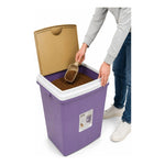 Caja Organizadora Contenedor De Plastico 70 Litros Multiusos Violeta Lisa