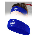 Set De Banda + Muñequera Deportiva Absorbente Sudor Unisex