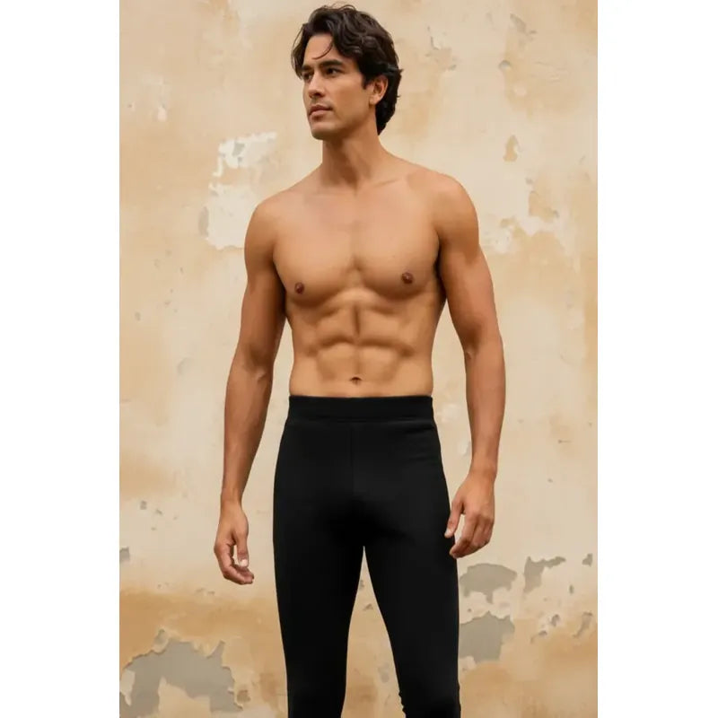 Calza Invierno Hombre Primera Capa Térmico Polar Chiporro   Negro/azul/gris Lisa Unica