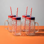 X4 Vaso De Vidrio Con Bombilla Para Celebrar Fechas Patrias Fechas Patrias