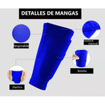 Espinilleras Fútbol Niño Adulto Pantorrilla Protección Manga